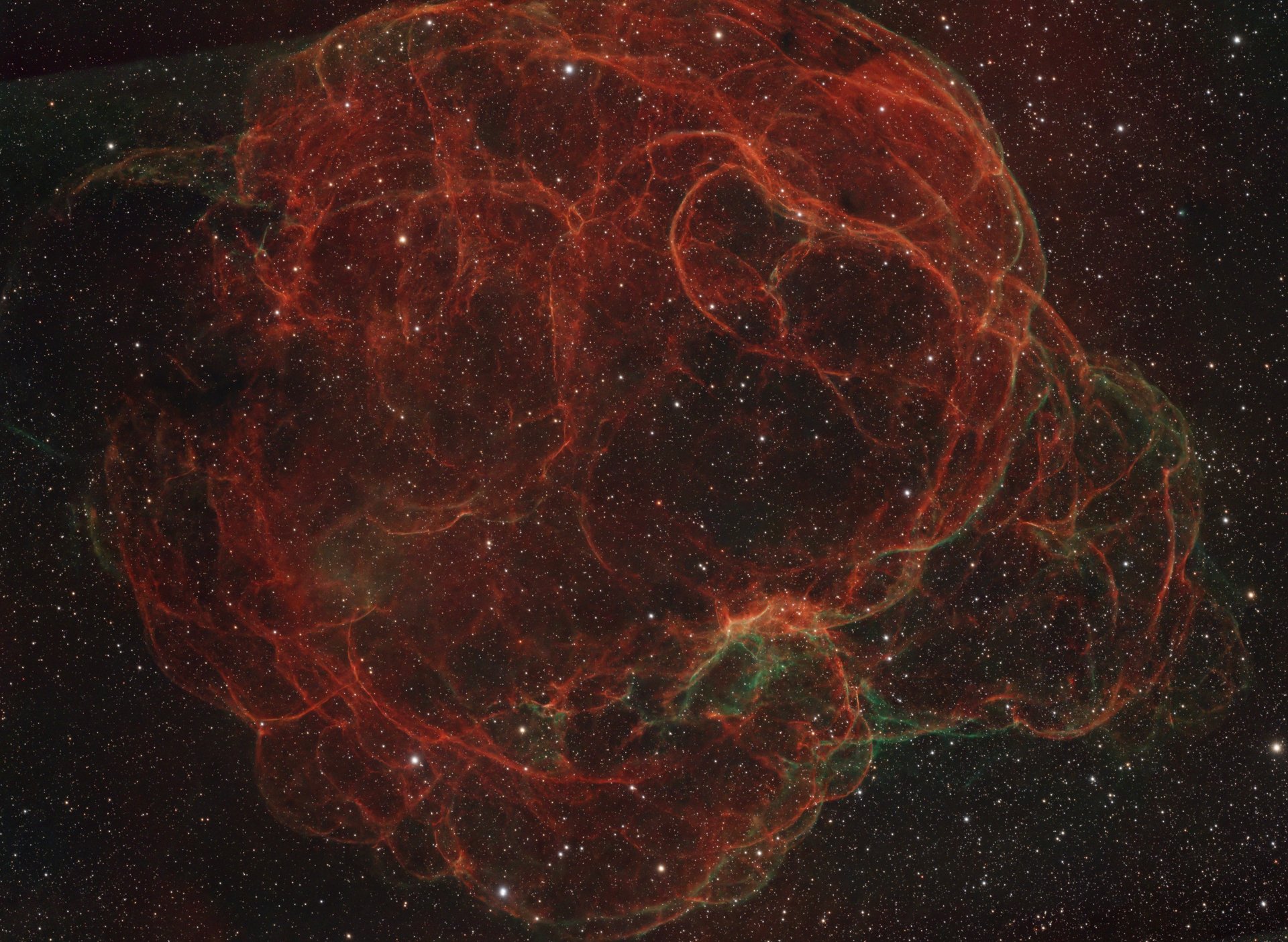 Spaghetti Nebula (Simeis 147/Sh2-240) pulsar supernova remnant