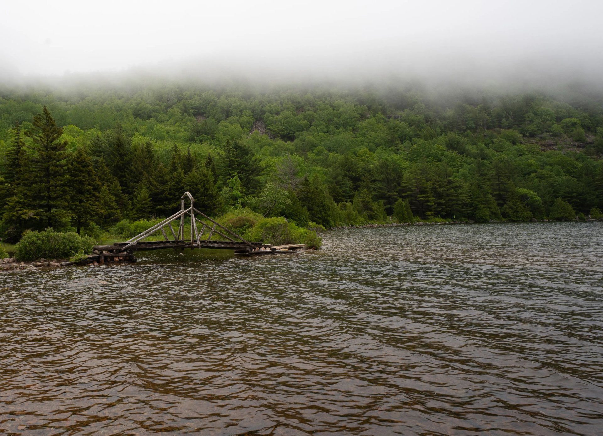 Acadia Jordan and lake bridge